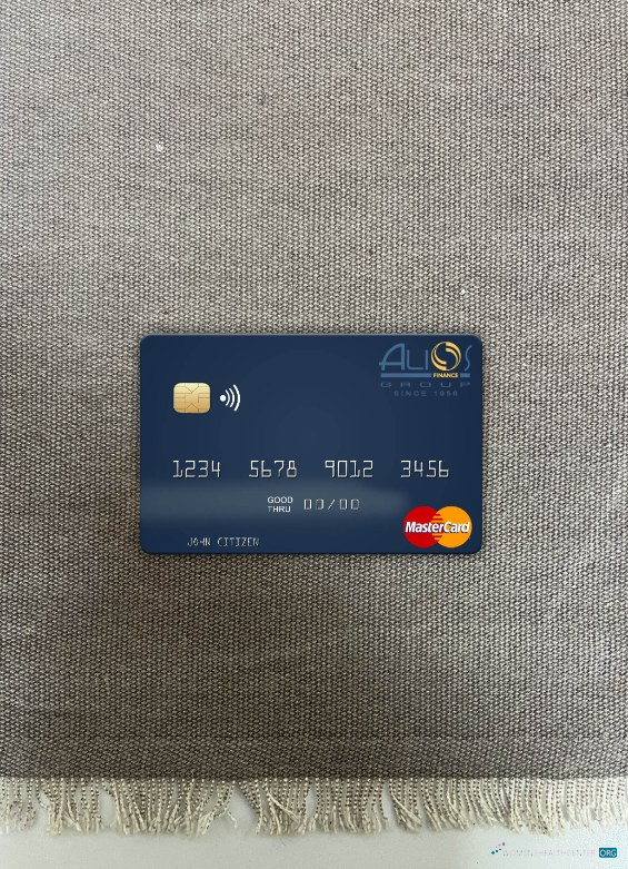 Download Gabon Alios France mastercard photolook front Photoshop template